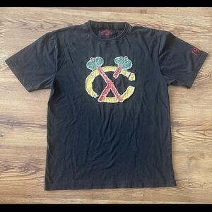 Chicago Blackhawks Tomahawk Hockey Red Jacket T-Shirt Cotton Made In India